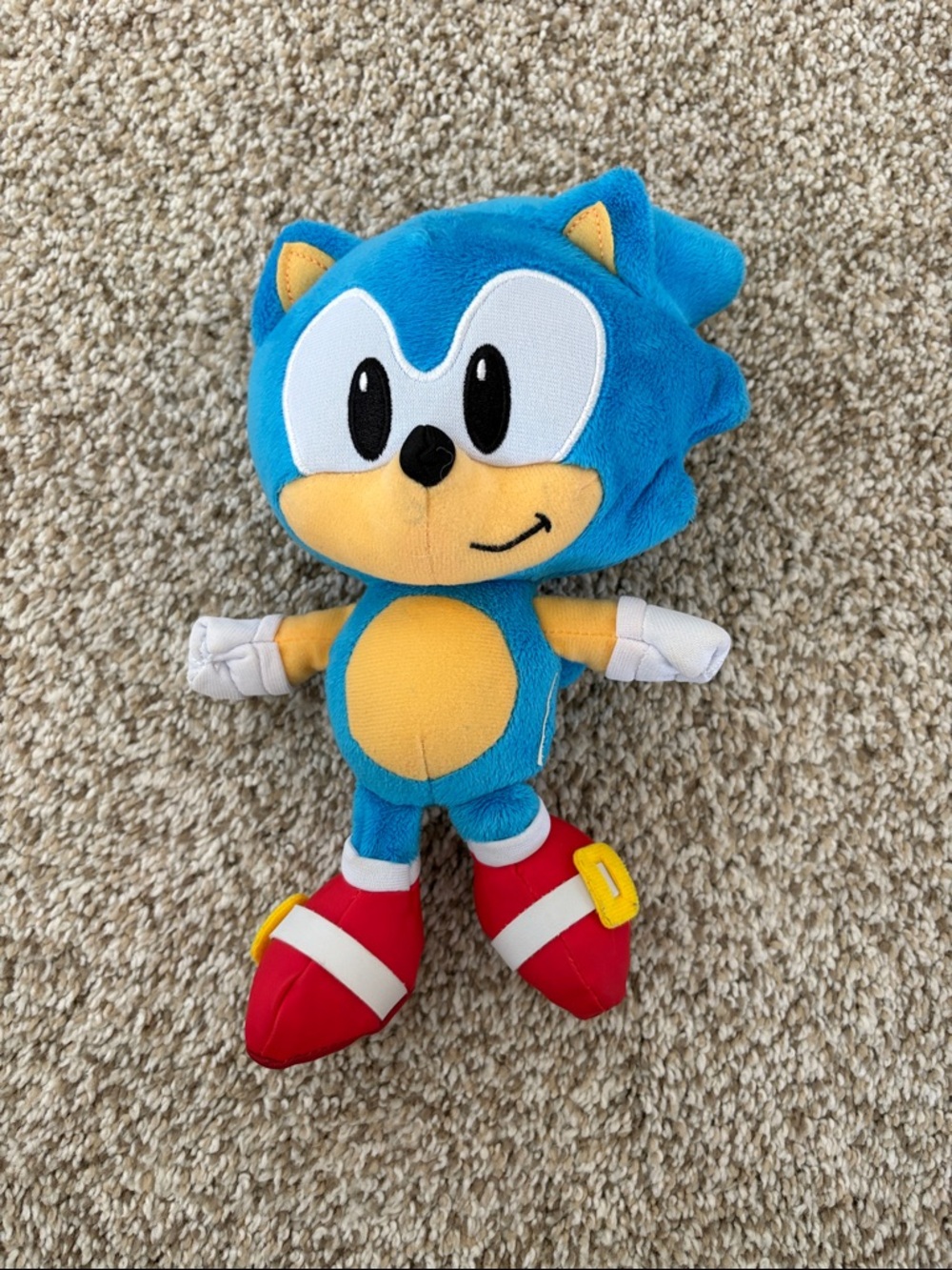 Classic Sonic Plush Toy with Red Shoes - Official Character Plush